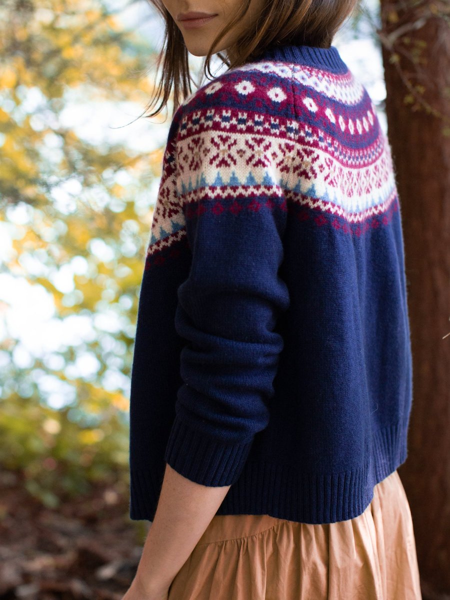 Chic Navy Button Cardigan