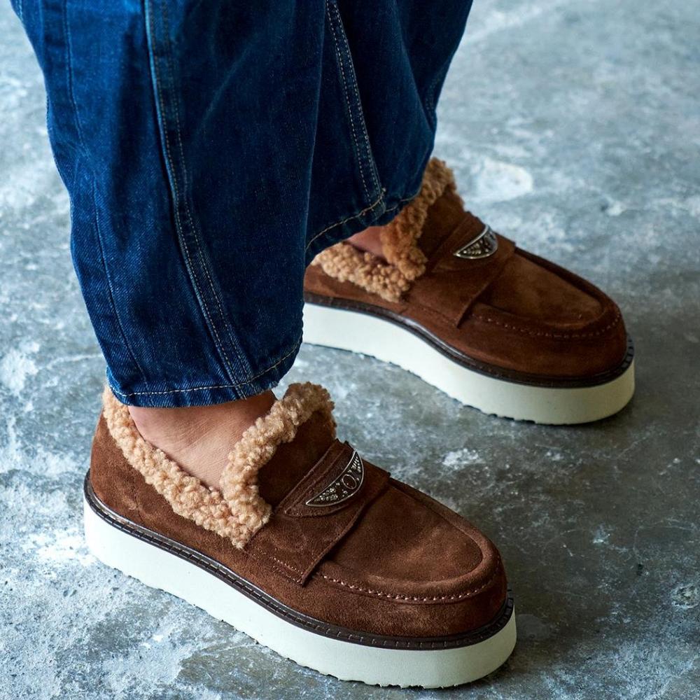 Brown Comfort Suede Loafers