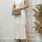 Sleeveless Pleated Chiffon Dress