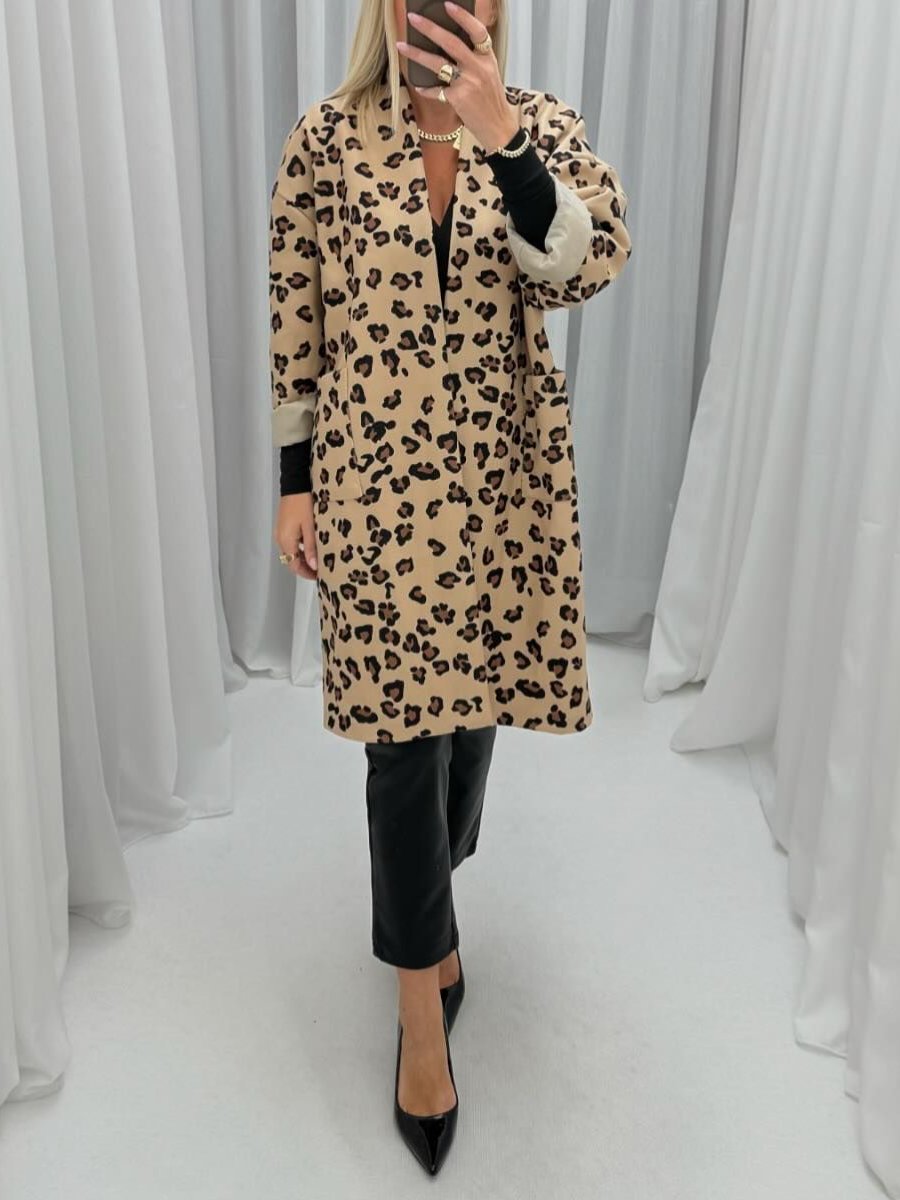 Fashionable Leopard Coat