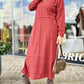 Comfortable Long Sleeve Cashmere Dress