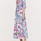 Printed Belt Maxi Shirt Dress