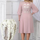 Elegant Chiffon Long Sleeve Dress