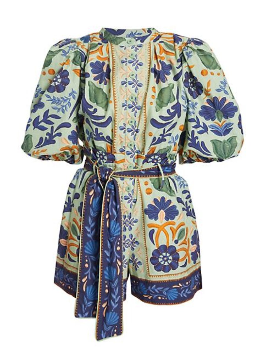 Ocean Tapestry Suzani Romper