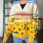 Colorful  Sunflower Cardigan