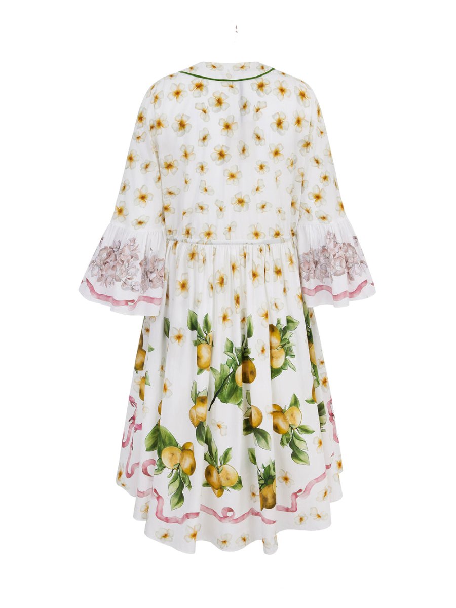 Lemon and Jasmine Cotton Dress