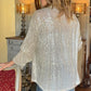 Glitter Long Sleeve Blouse