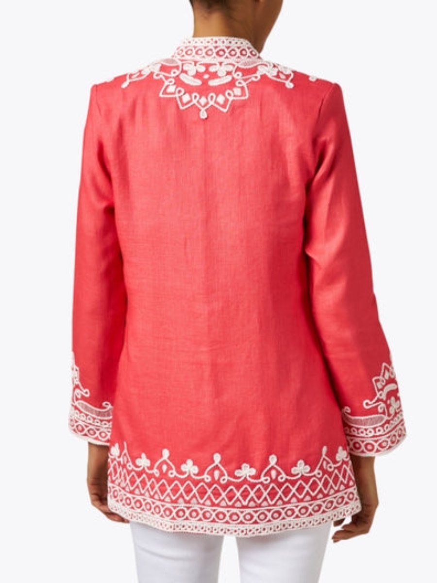 Embroidered Linen Jacket