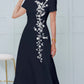 Elegant Lace Applique Dress