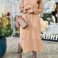 Comfortable Long Sleeve Cashmere Dress