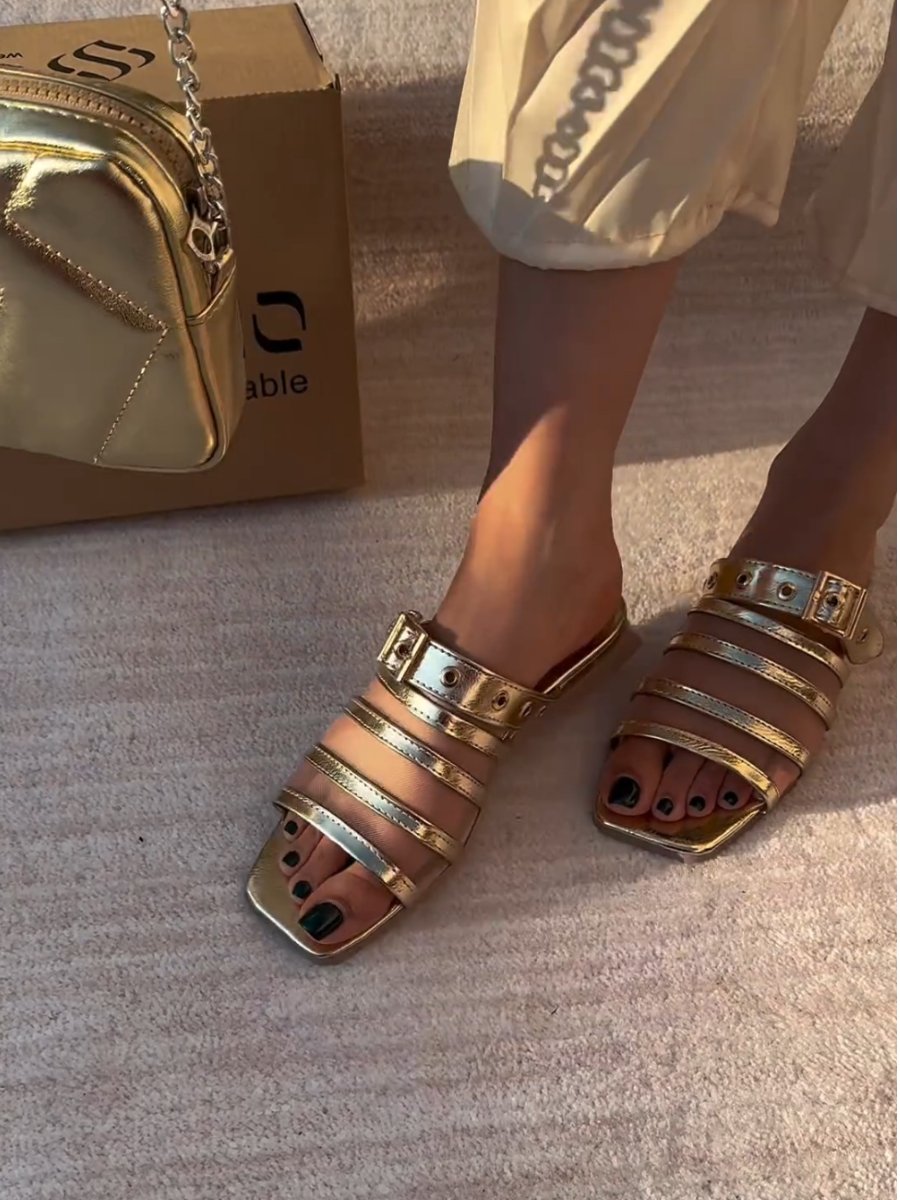 Women's Striped Sandals