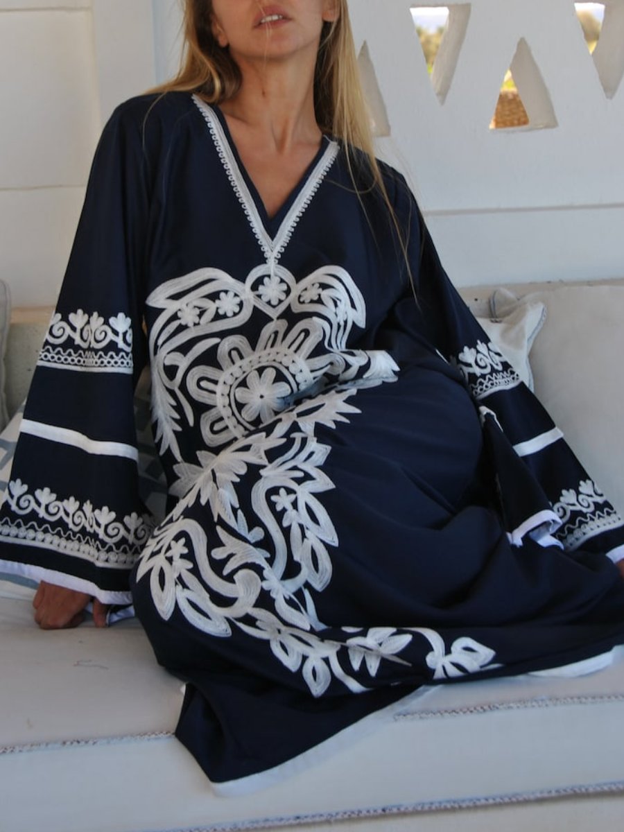 Stunning Embroidered Caftan Dress