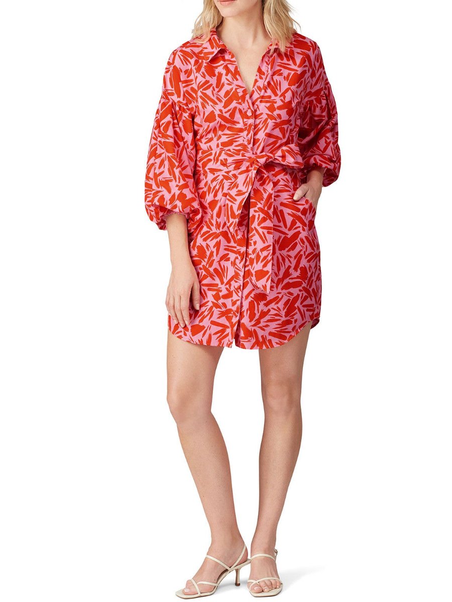 Poppy Print Shirt Dress