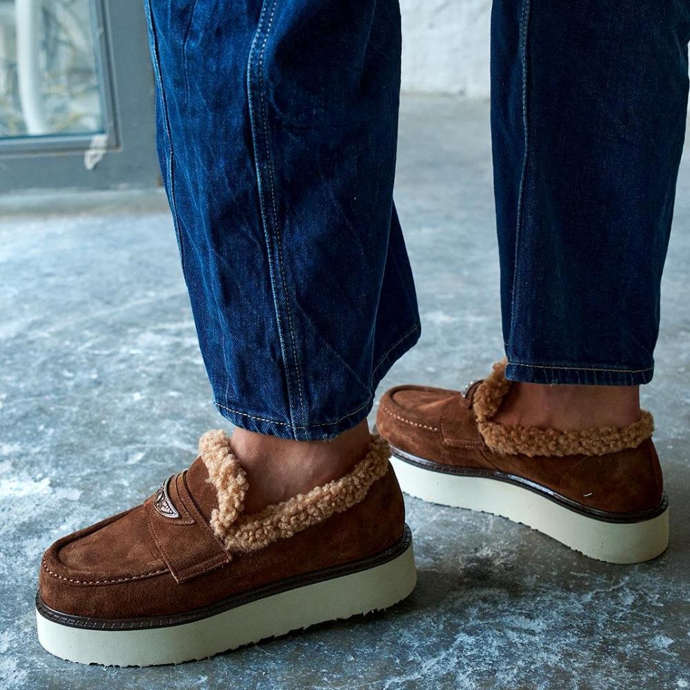 Brown Comfort Suede Loafers