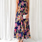 Navy Floral Midi Dress