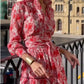 Red Gorgeous Flowing Dress