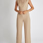 Women's Sleeveless Wide-Leg Jumpsuit