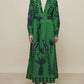 The Green Printed Summer Dress