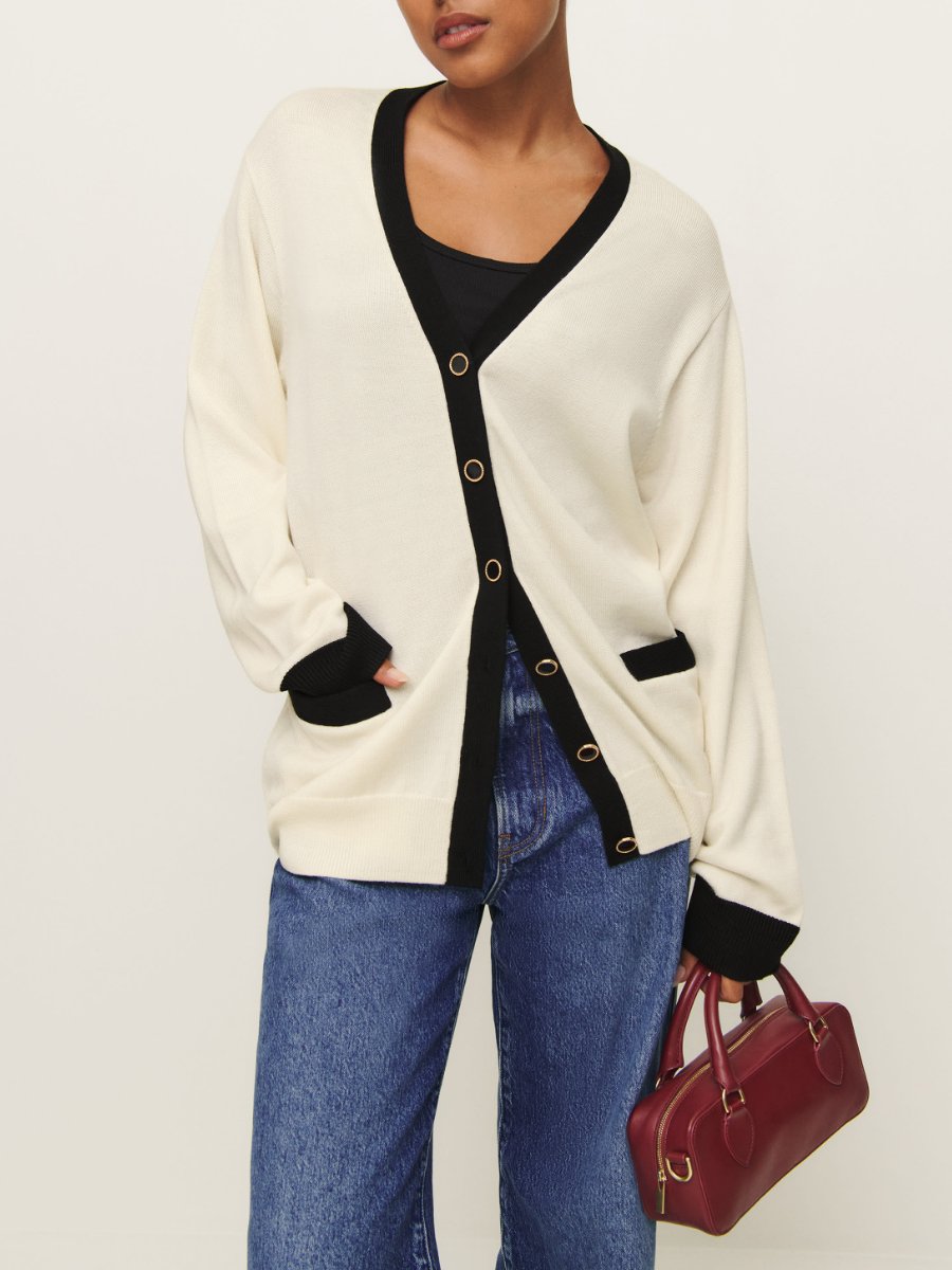 Cream Cozy Wool Cardigan