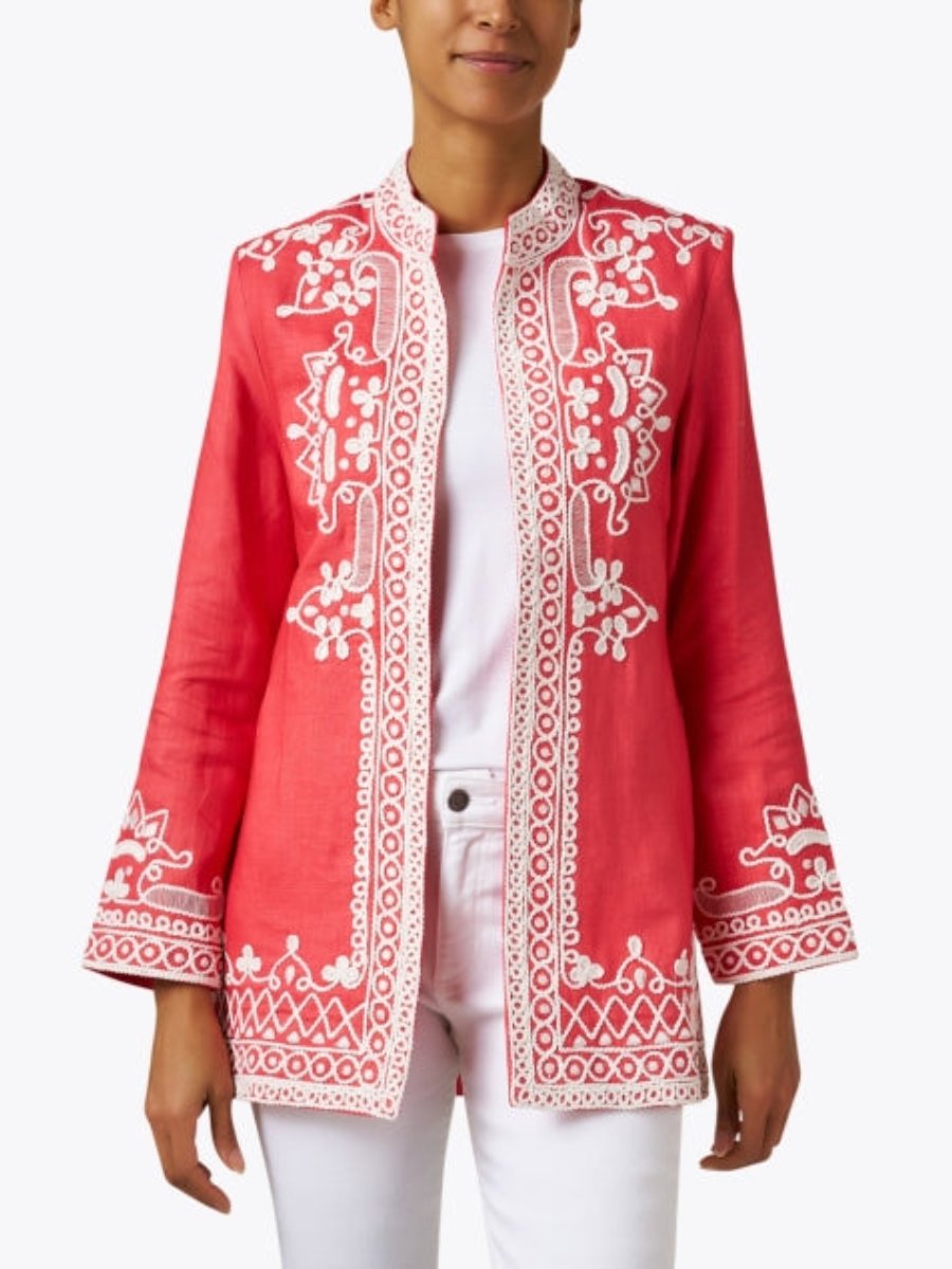 Embroidered Linen Jacket