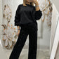 Pullover Long Sleeve Sequined Suit