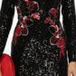 Sequin Embellishment Floral Dress