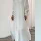 White Silk Shirt Dress