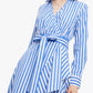 Blue Striped Shirt Dress