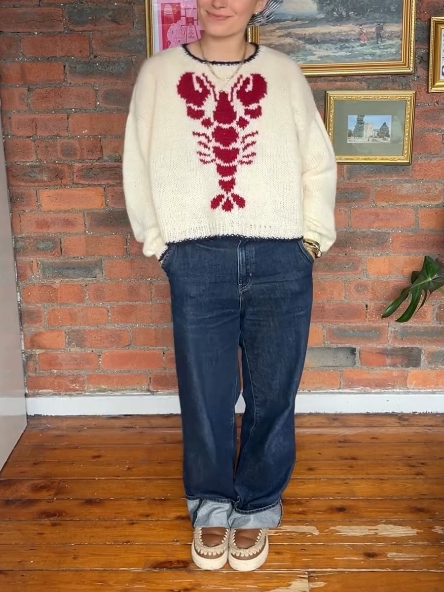 The White Lobster Sweater