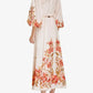 Floral Print Linen Dress