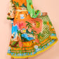 Lantern Sleeve Vacation Printed Dress