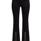 Embellished Bow Top and Rhinestone Stretch Boot-Cut Pants Set