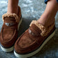 Brown Comfort Suede Loafers