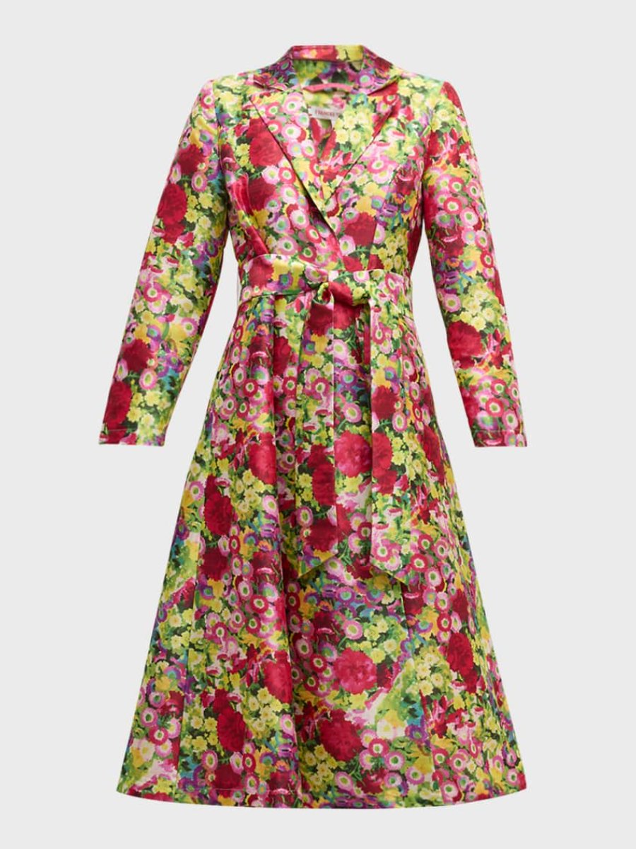 Elegant Floral Wrap Dress