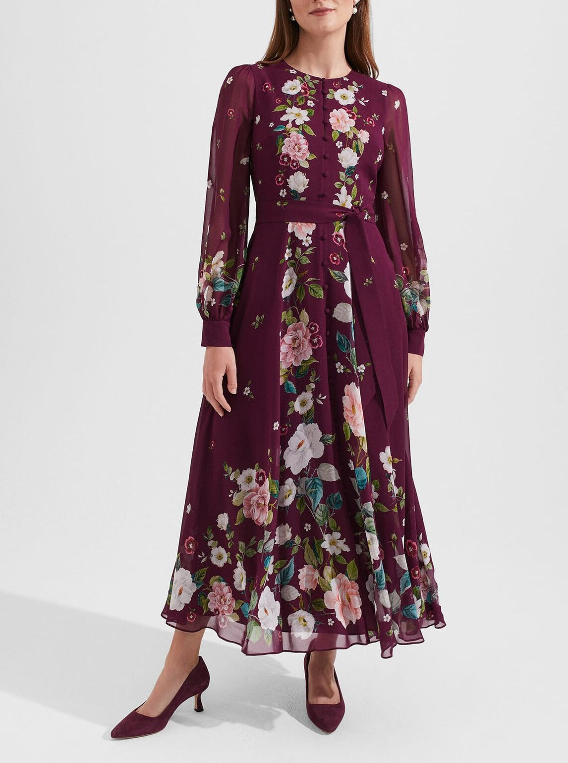 The Floral Silk Dress