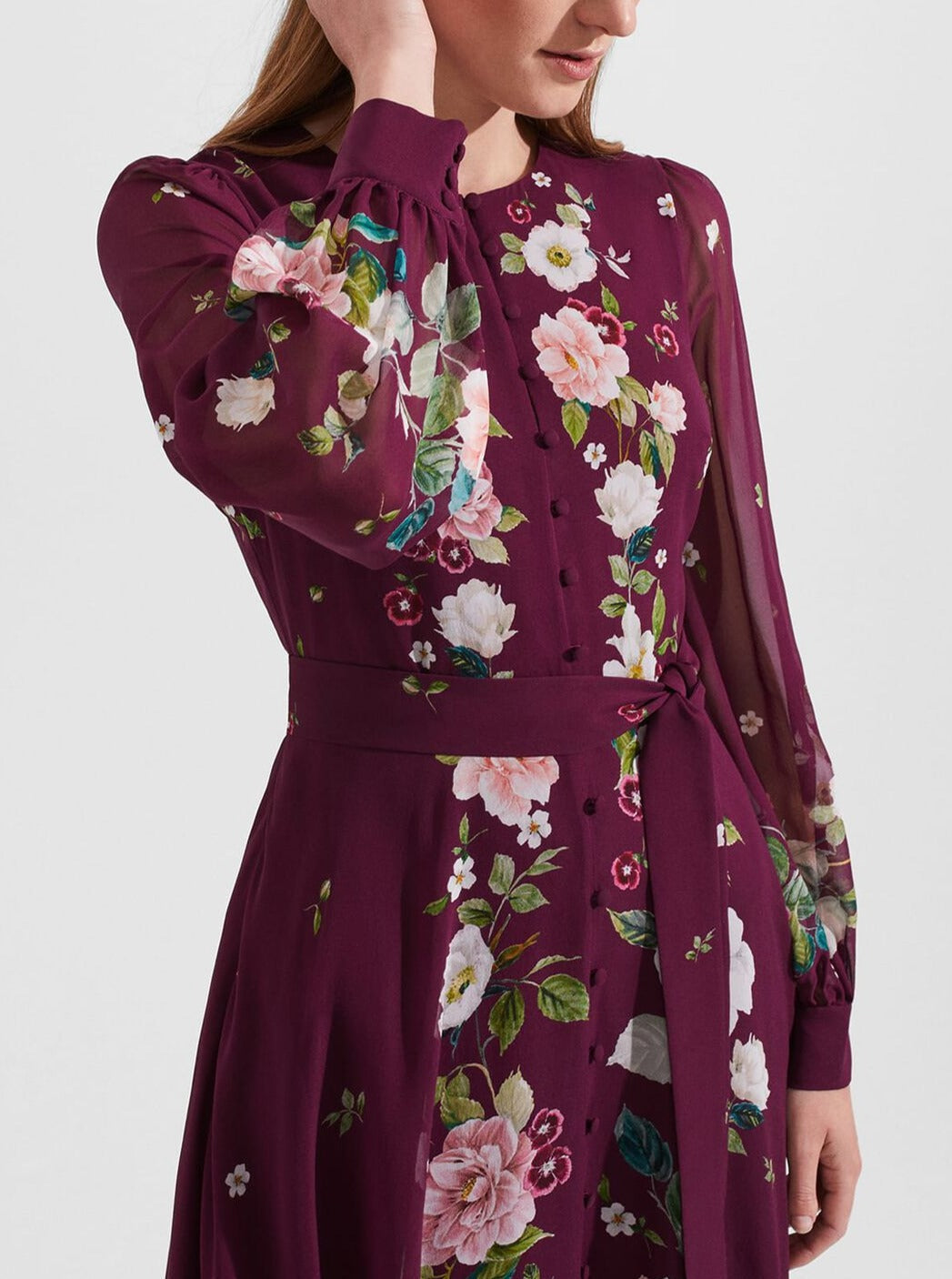 The Floral Silk Dress