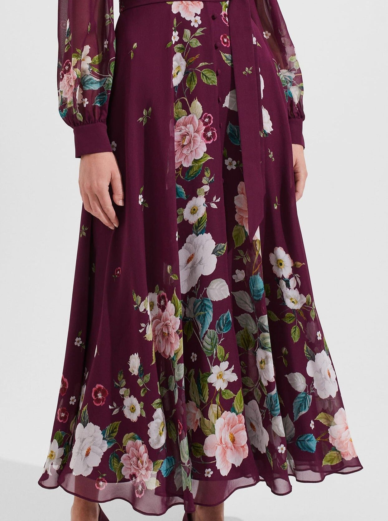 The Floral Silk Dress