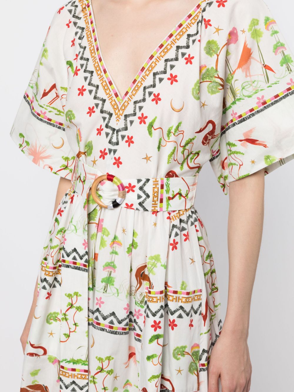 Printed Organic-Cotton Dress