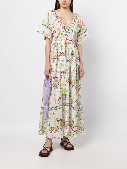 Printed Organic-Cotton Dress