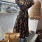 Ruffled neckline Dress