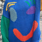 COLORFUL SMILEY FACE LOOSE PULLOVER SWEATER