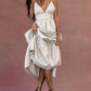 Chic New Backless Lace-up Dress