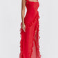 CHERRY RUFFLE DRESS