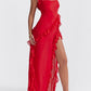 CHERRY RUFFLE DRESS