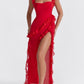 CHERRY RUFFLE DRESS
