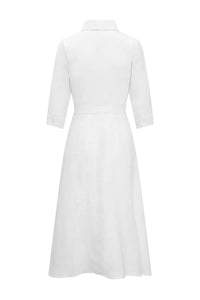 Classic & Elegant White Shirt Dress