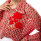 Rose Cutout Crochet Cardigan