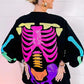 Rainbow Skeleton Sweatshirt Dress