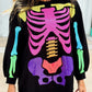 Rainbow Skeleton Sweatshirt Dress