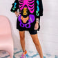 Rainbow Skeleton Sweatshirt Dress